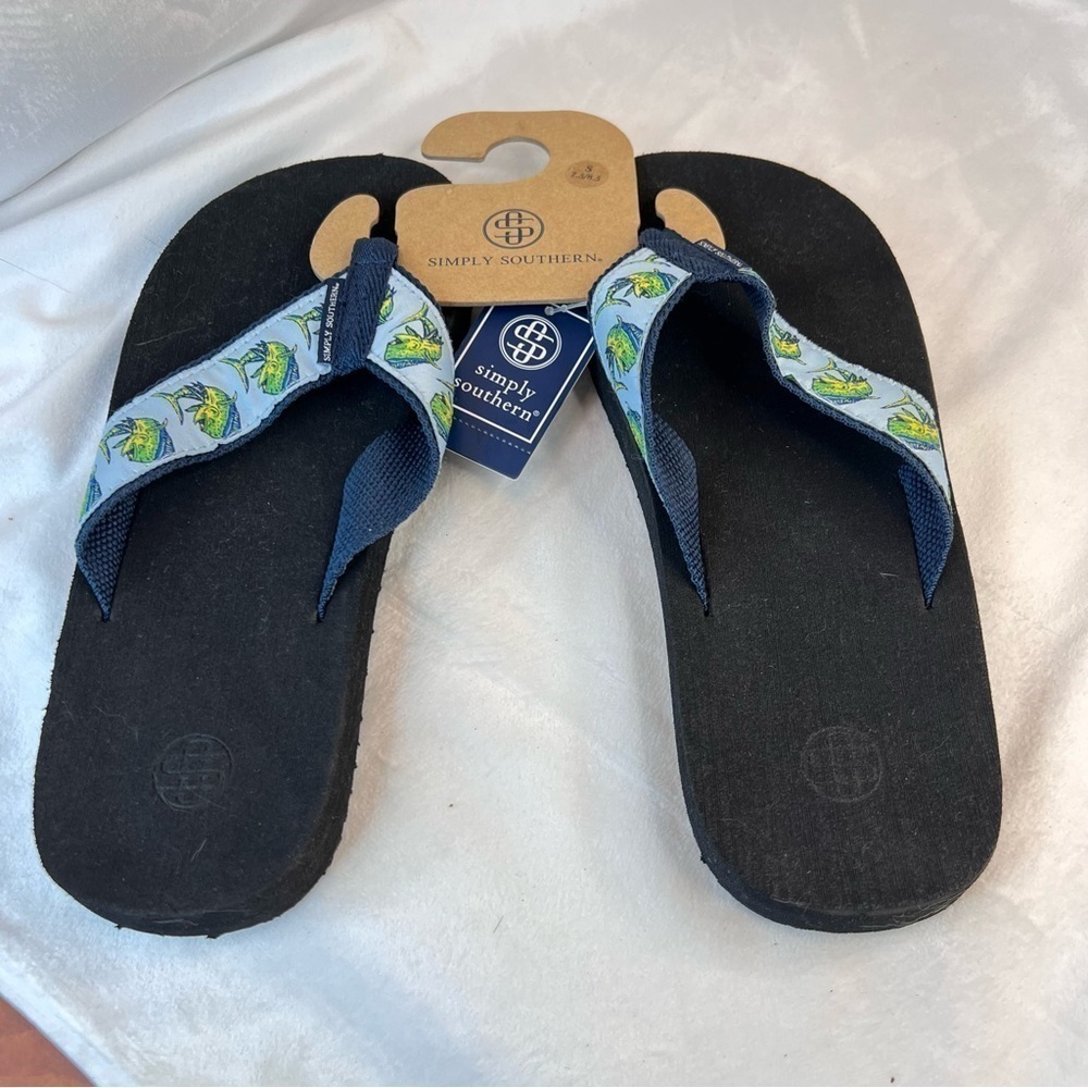 Simply Southern Harbor Flip Flops Marlin - Picture 3 of 6